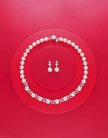 Pendientes Venus plata con perla blanca 10mm y circonitas