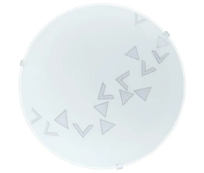 Plafón de techo MARS TRIANGULOS blanco