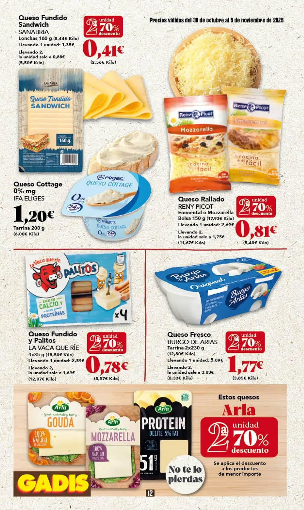 Catálogo de Folleto Gadis 30 de octubre al 5 de noviembre 2025 - Página 12