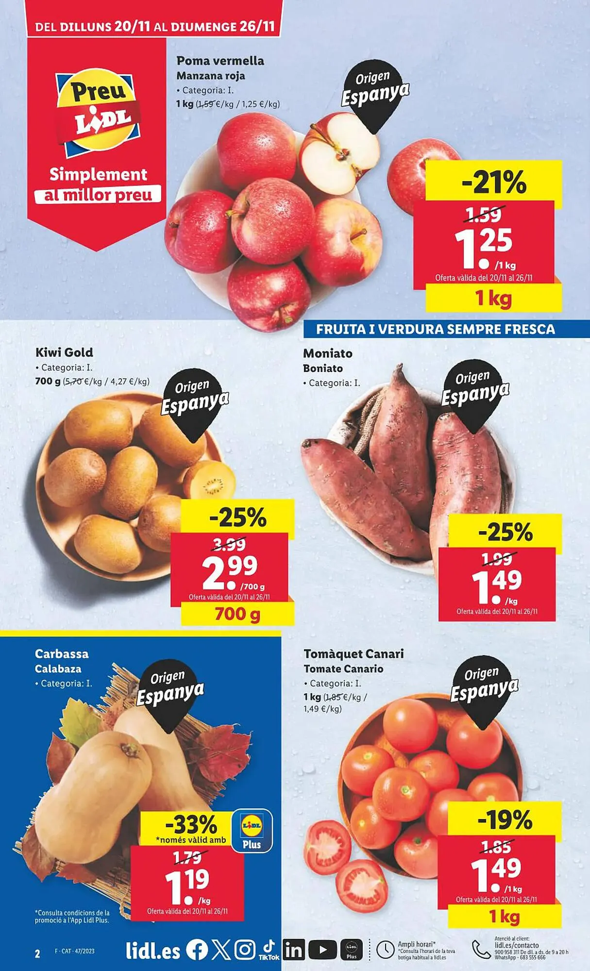 Catálogo de Folleto Lidl 20 de noviembre al 26 de noviembre 2023 - Página 2