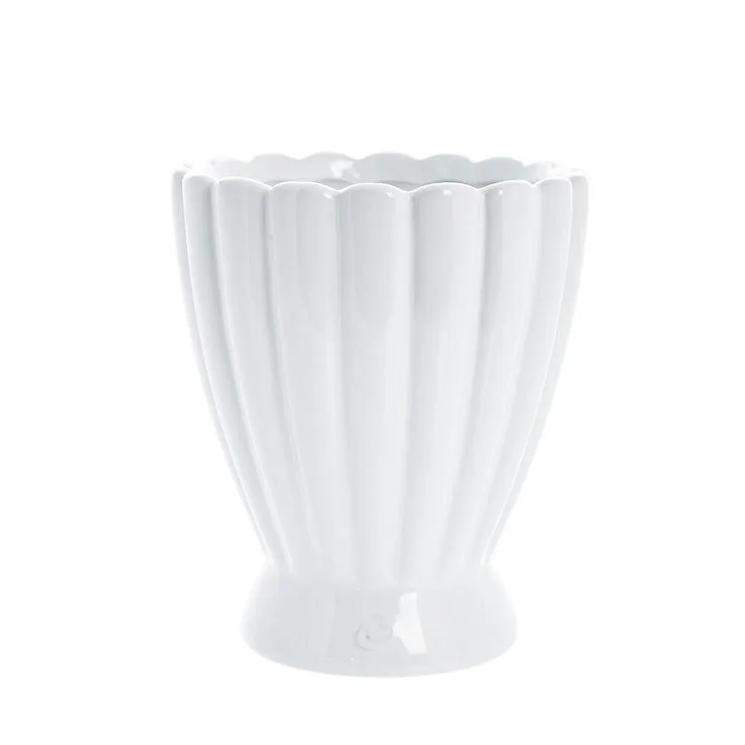 Shenella flower pot Ø17 H20 white
