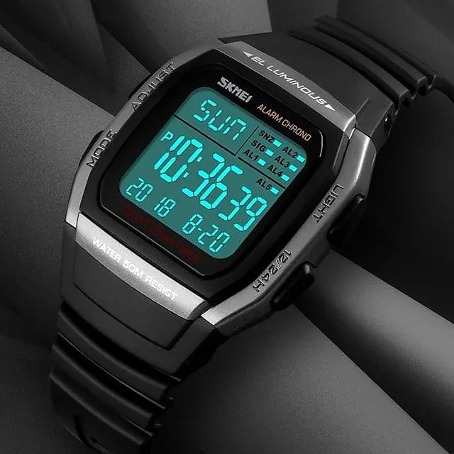 Relojes deportivos digitales impermeables para hombre, reloj de cuarzo militar del ejército para hombre, reloj de pulsera para hombre