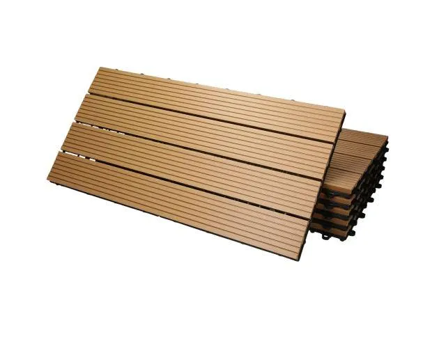 Baldosas de patio wpc de 6 piezas 60x30 cm ecd germany