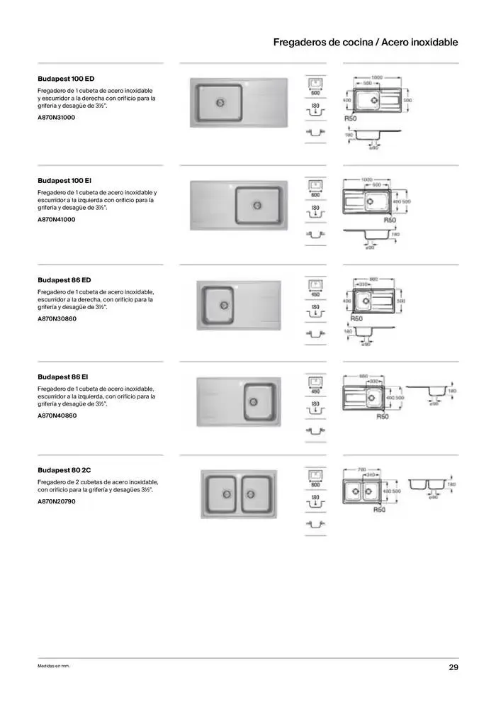 Catálogo de Fregaderos y grifería para cocina 9 de enero al 31 de diciembre 2025 - Página 31