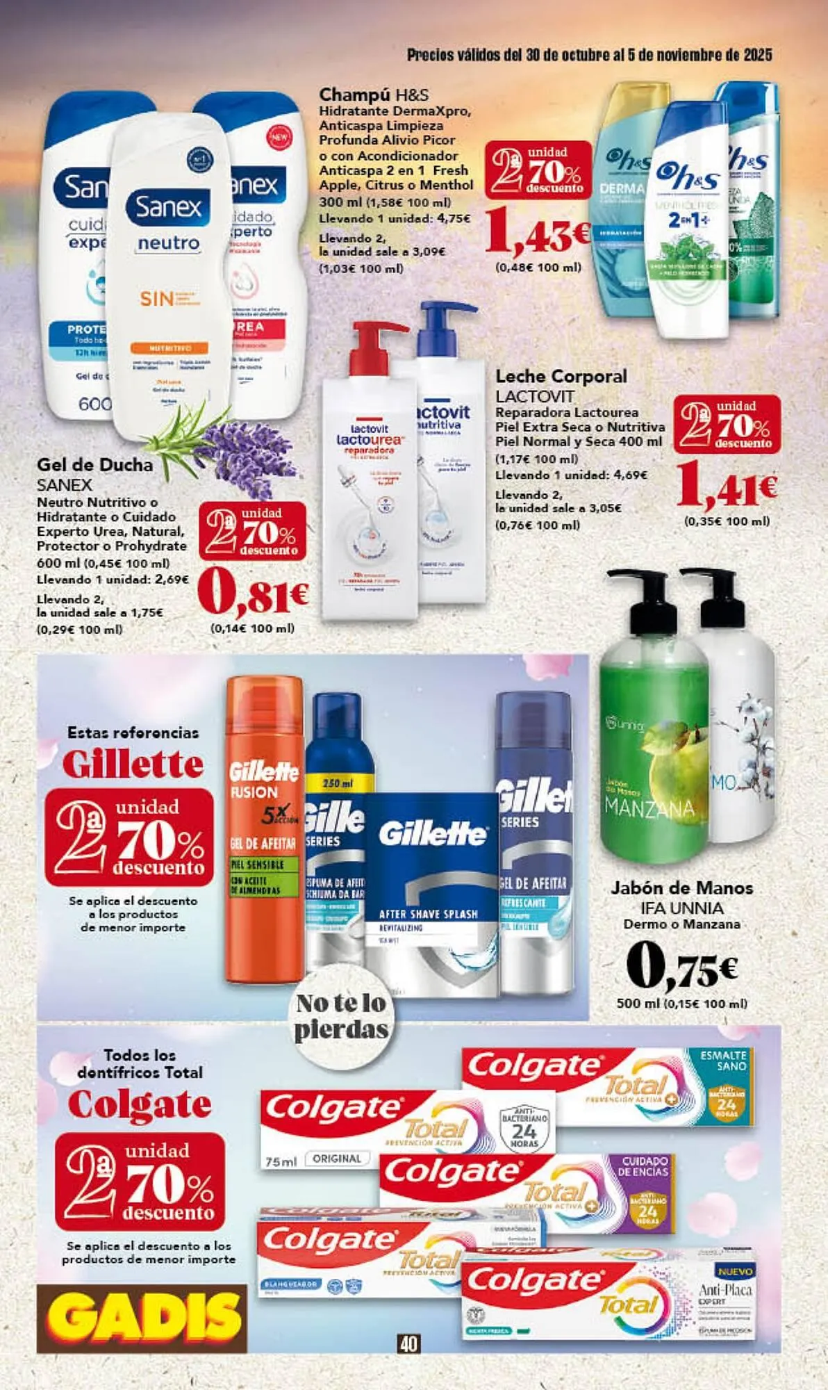 Catálogo de Folleto Gadis 30 de octubre al 5 de noviembre 2025 - Página 40