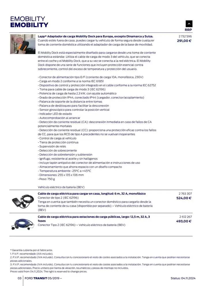 Catálogo de Ford de accesorios Transit Van 13 de noviembre al 13 de noviembre 2025 - Página 3