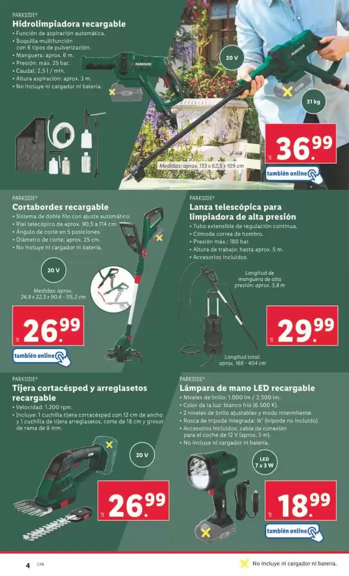 Catálogo de ¡Bazar Lidl! Ofertas válidas del 24/03 al 30/03 24 de marzo al 30 de marzo 2025 - Página 4