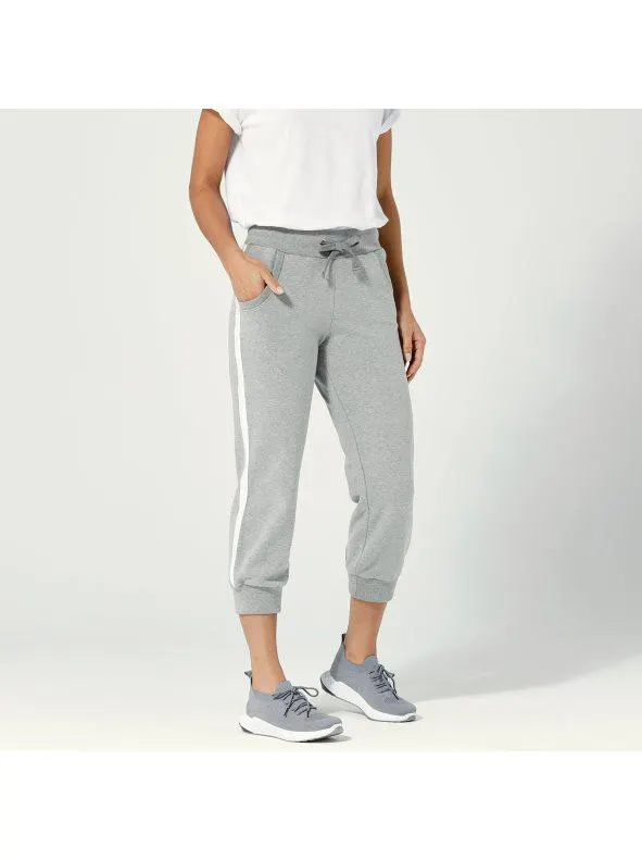 Pantalón jogging 3/4 bicolor