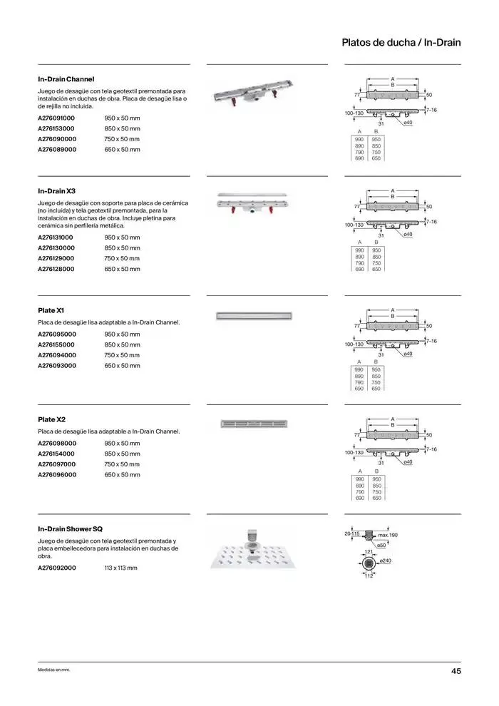 Catálogo de Platos de Ducha, Bañeras y Mamparas 9 de enero al 31 de diciembre 2025 - Página 47
