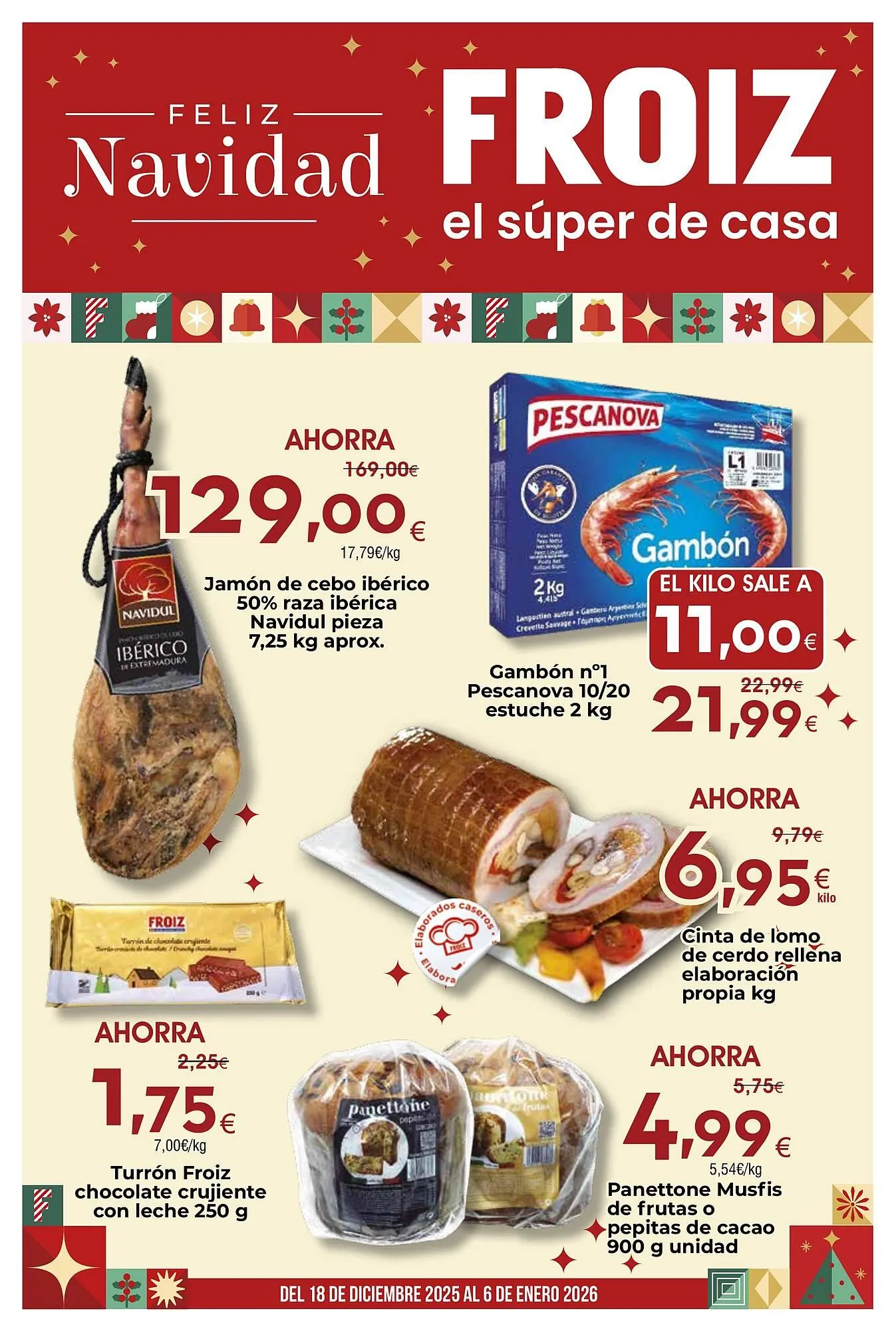 Catálogo de Folleto FROIZ 18 de diciembre al 6 de enero 2026 - Página 1
