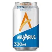 Bebida refrescante de naranja zero Aquarius botella 330 ml