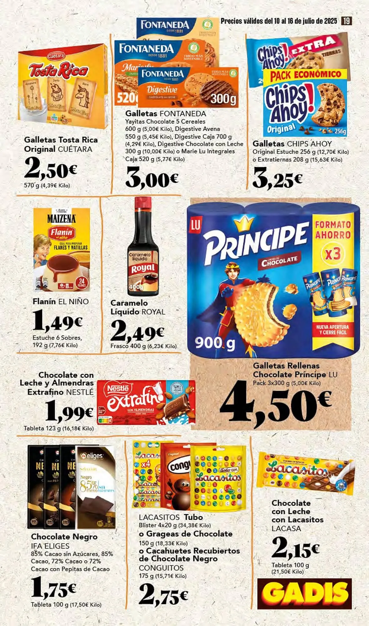 Catálogo de Folleto Gadis 10 de julio al 16 de julio 2025 - Página 19