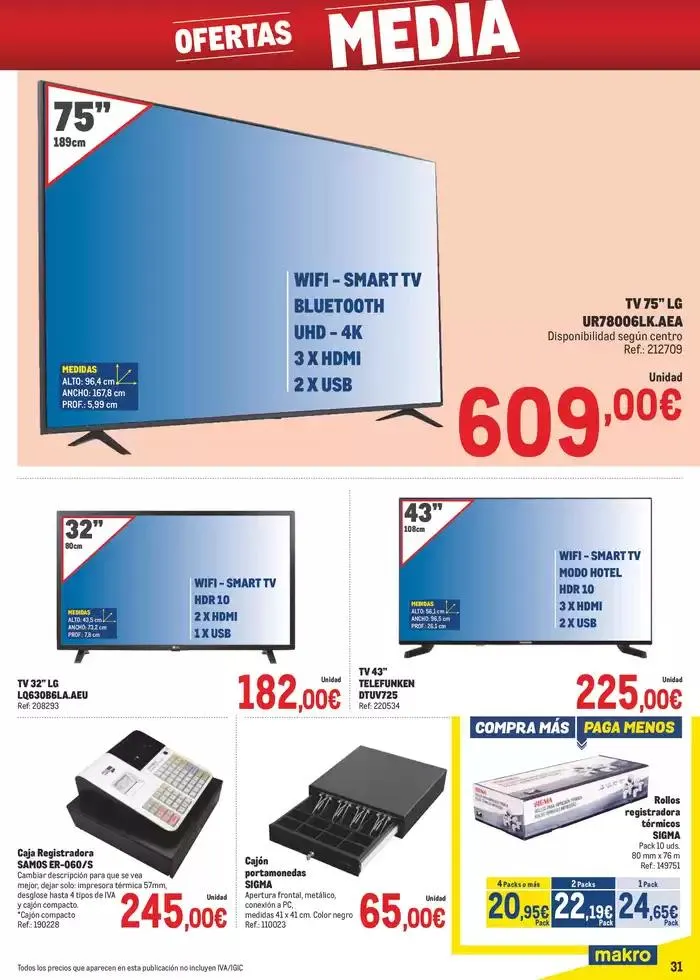Catálogo de Makro Precios Canarias 5 de mayo al 1 de junio 2025 - Página 31