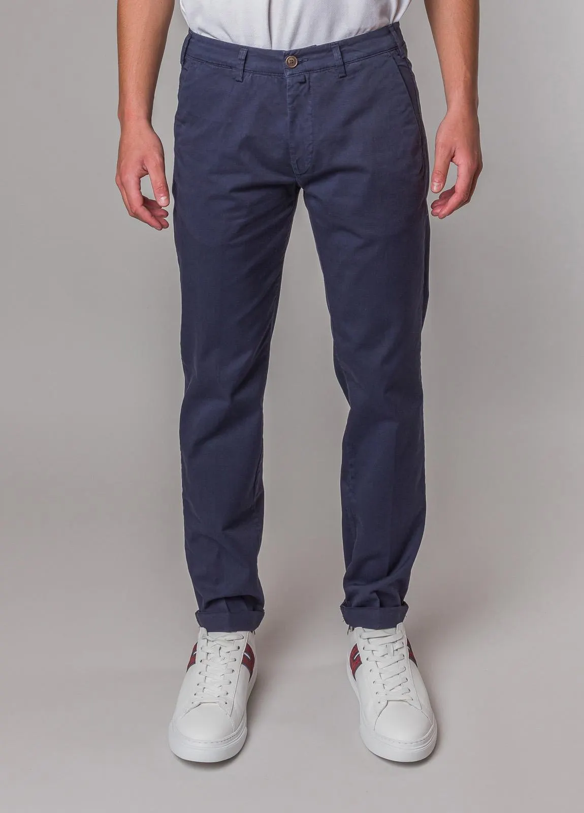 Pantalón chino FUREST COLECCION gabardina azul marino