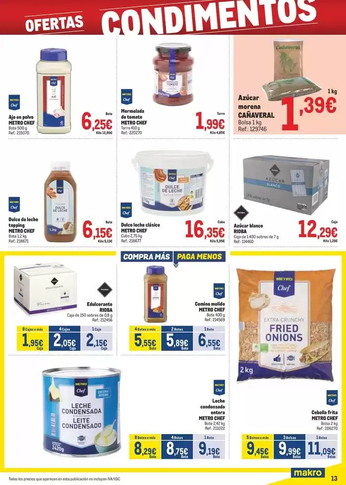 Catálogo de Makro Precios Canarias 8 de abril al 4 de mayo 2025 - Página 13
