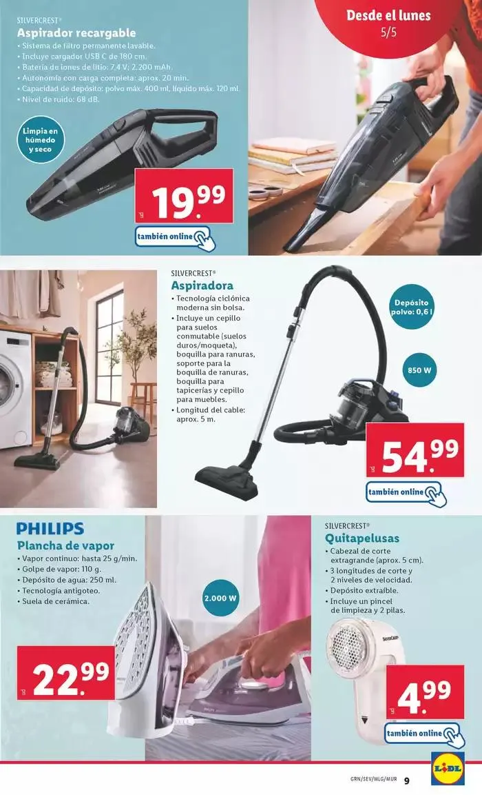 Catálogo de ¡Bazar Lidl! Ofertas válidas del 05/05 al 11/05 5 de mayo al 11 de mayo 2025 - Página 9