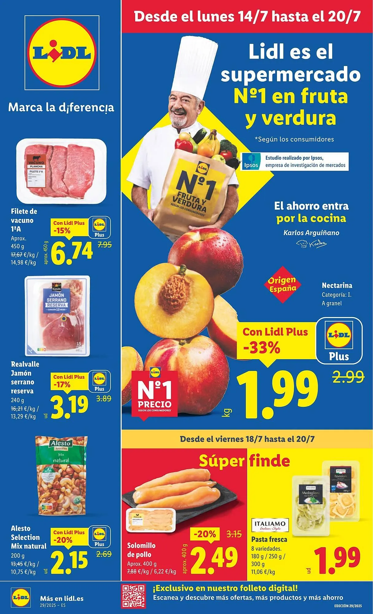 Catálogo de Folleto Lidl 14 de julio al 20 de julio 2025 - Página 1
