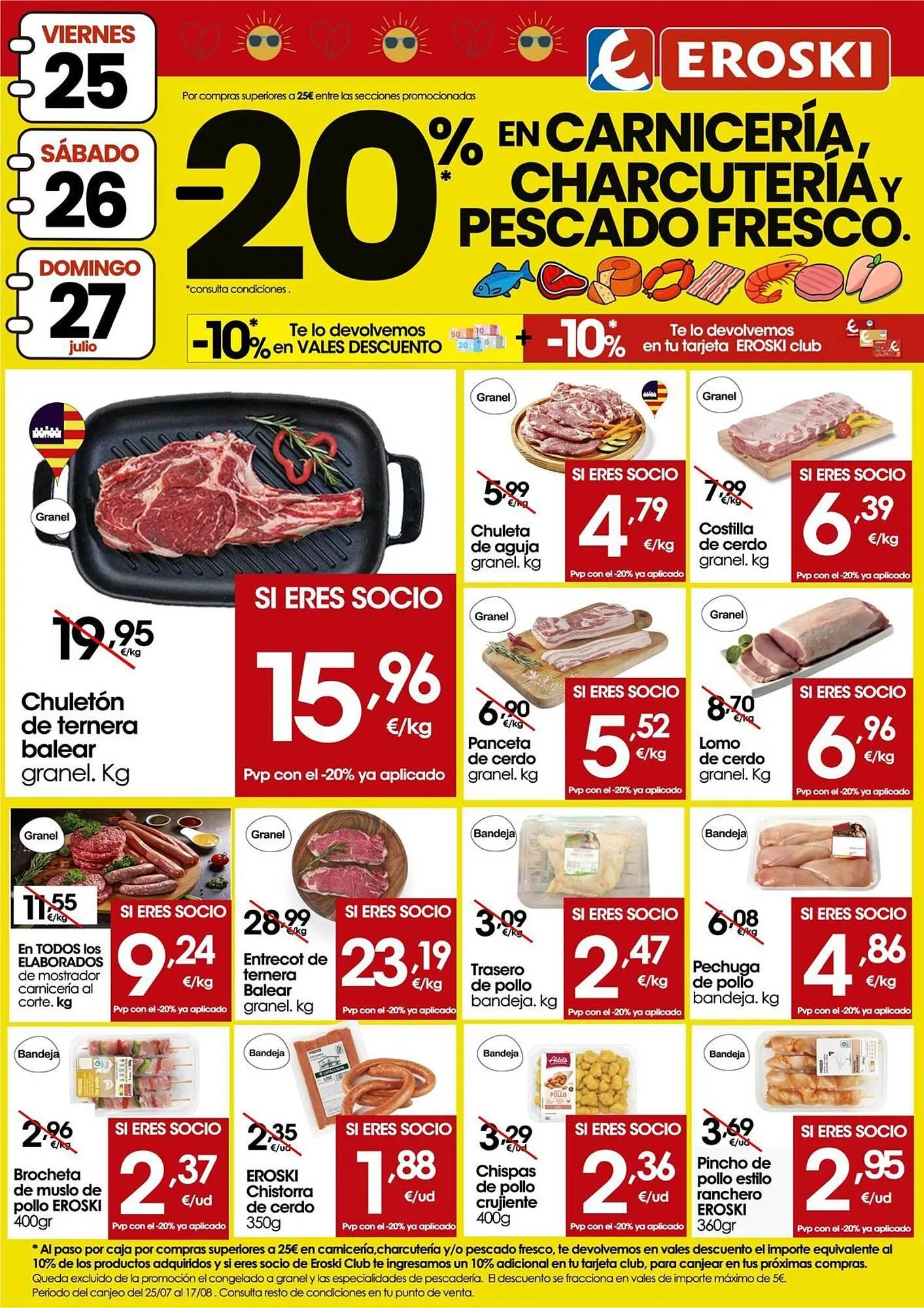 Catálogo de Folleto Eroski 24 de julio al 27 de julio 2025 - Página 1