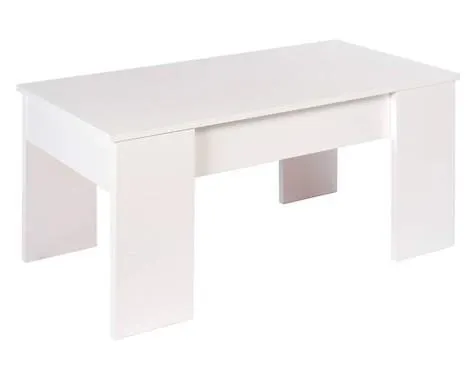 Mesa De Centro Elevable Lara Blanca