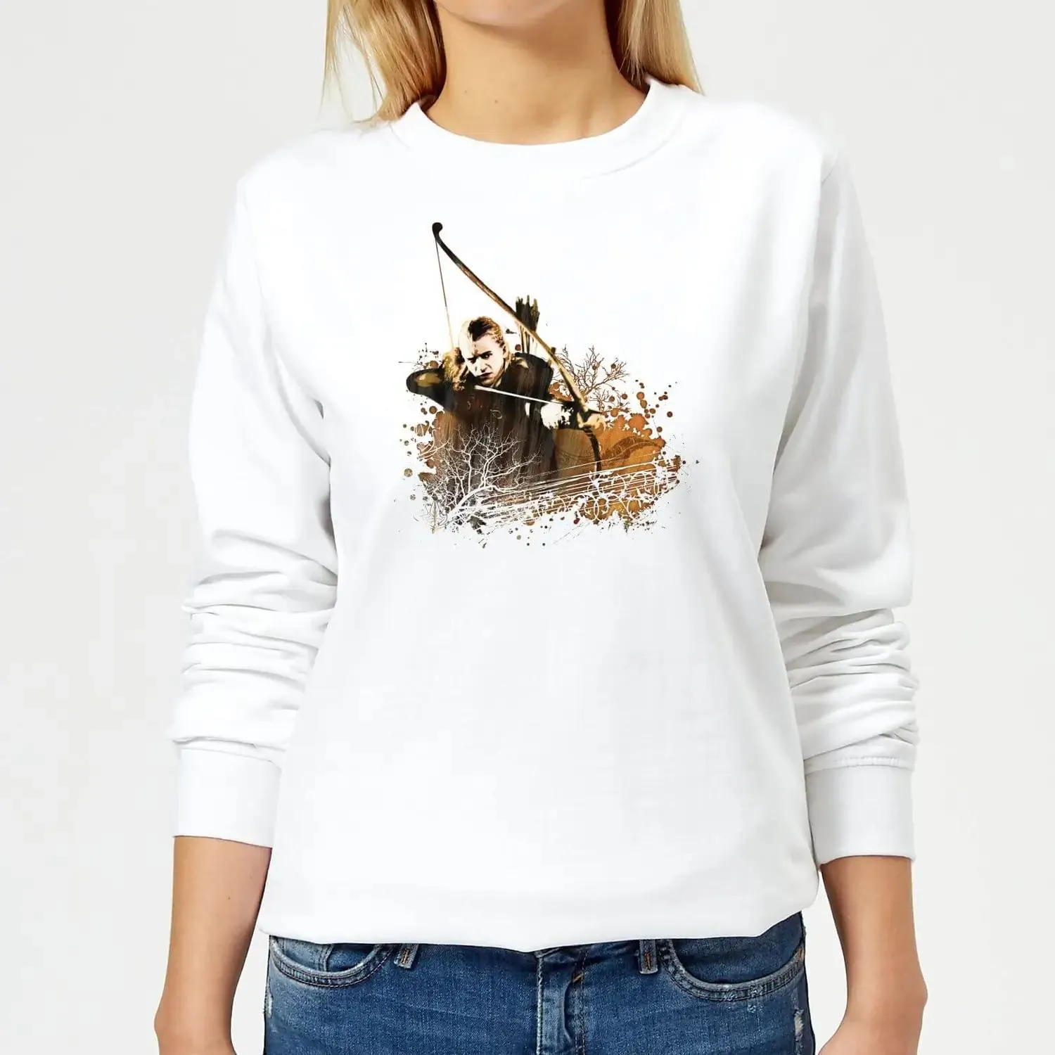 Sudadera para mujer Legolas de El Señor de los Anillos - Blanco