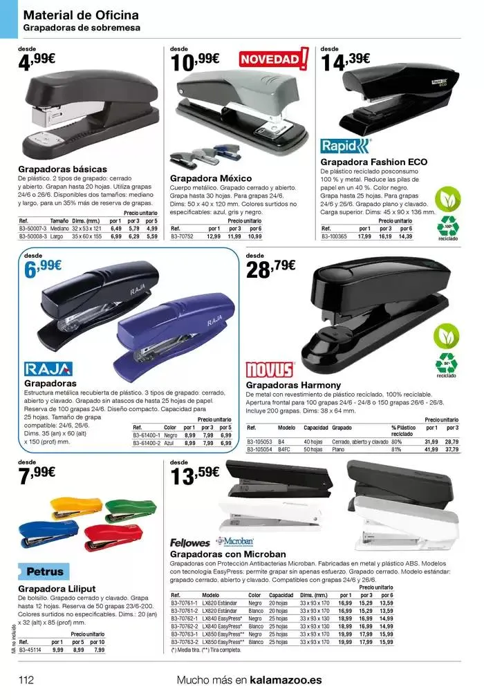 Catálogo de Staples Kalamazoo Catálogo General 9 de enero al 30 de septiembre 2025 - Página 112