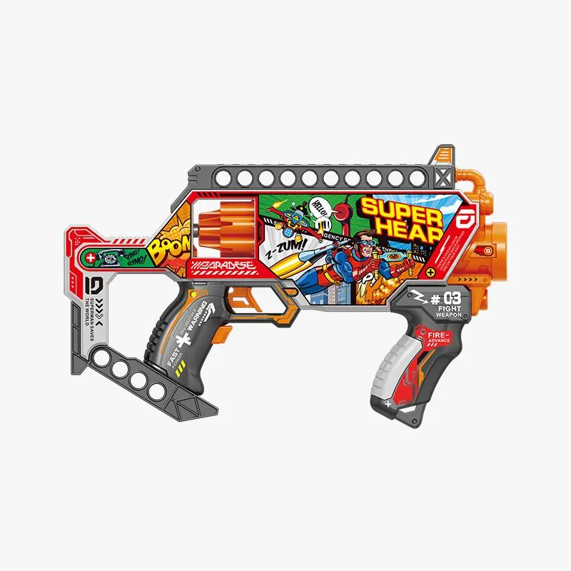 PISTOLA AUTOMATICA GRAFITTI CON 24 PROYECTILES