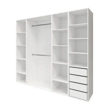 Armario completo Homny 4 columnas blanco 2,5 m