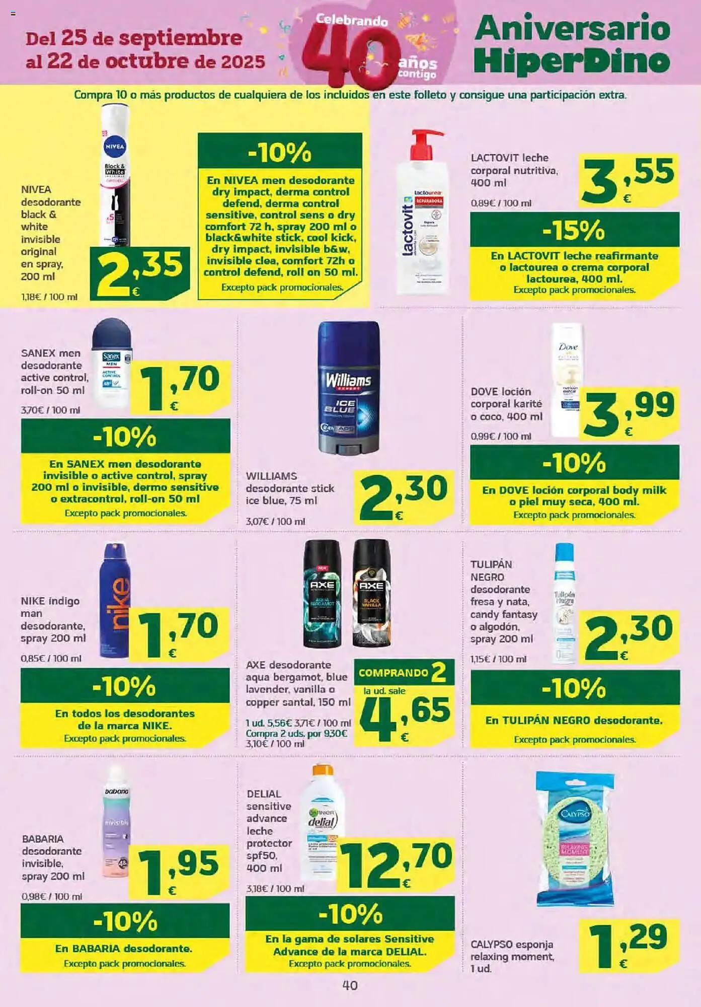 Catálogo de Folleto HiperDino 25 de septiembre al 8 de octubre 2025 - Página 40