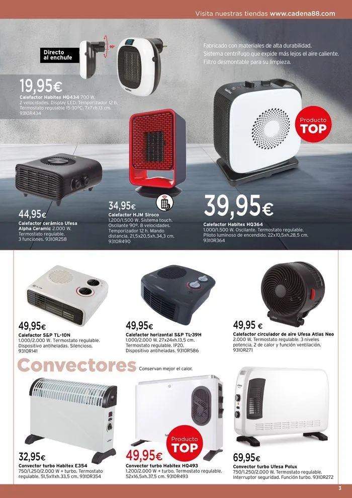 Catálogo de Calor, prepárate para el invierno! 17 de septiembre al 28 de febrero 2025 - Página 3