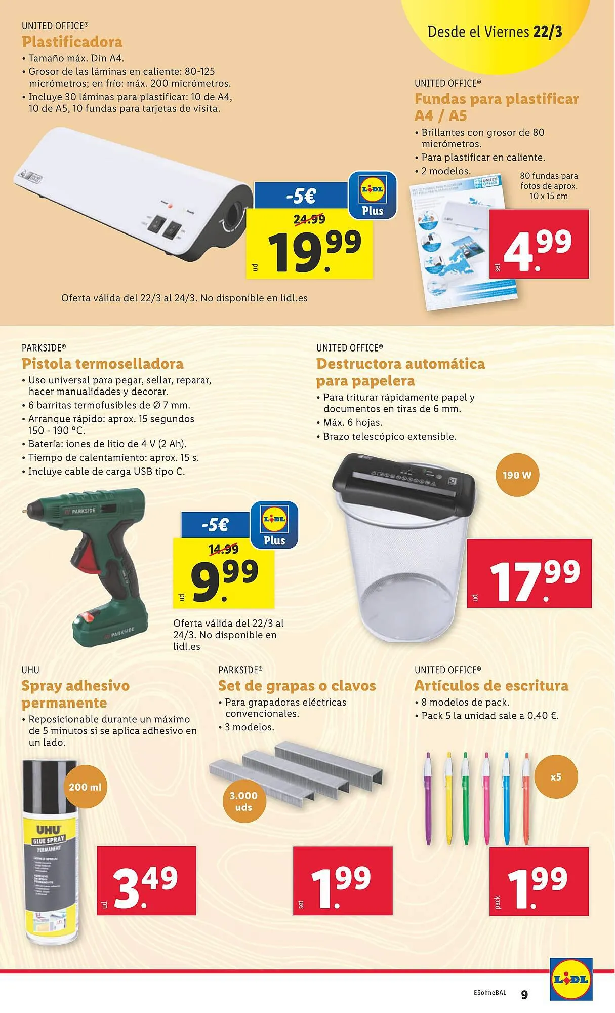 Catálogo de Folleto Lidl 18 de marzo al 24 de marzo 2024 - Página 11