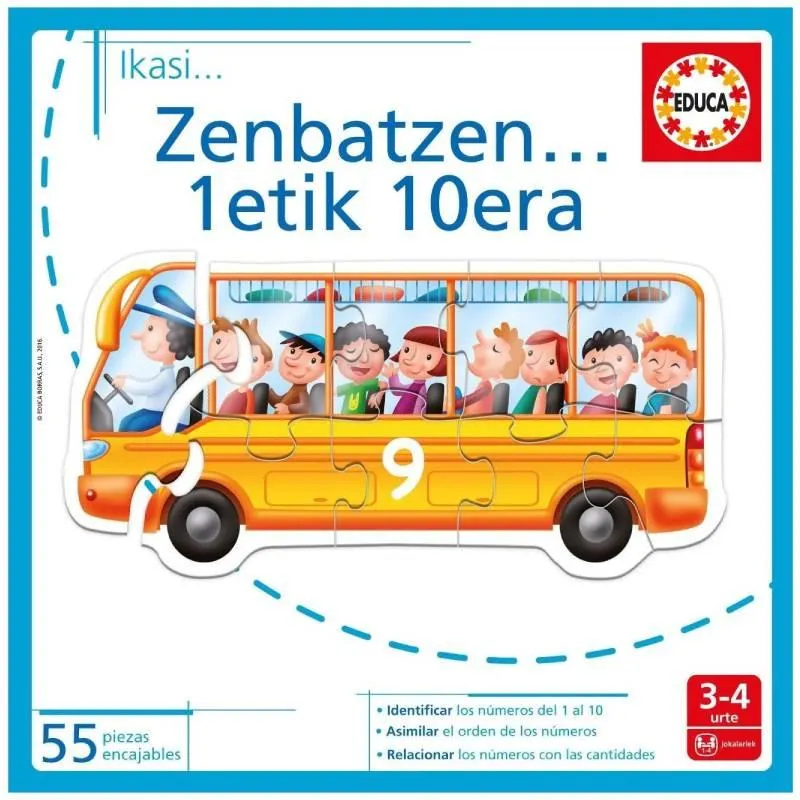 1-10 Zenbatzen Ikasiko Dut Juego en Euskera