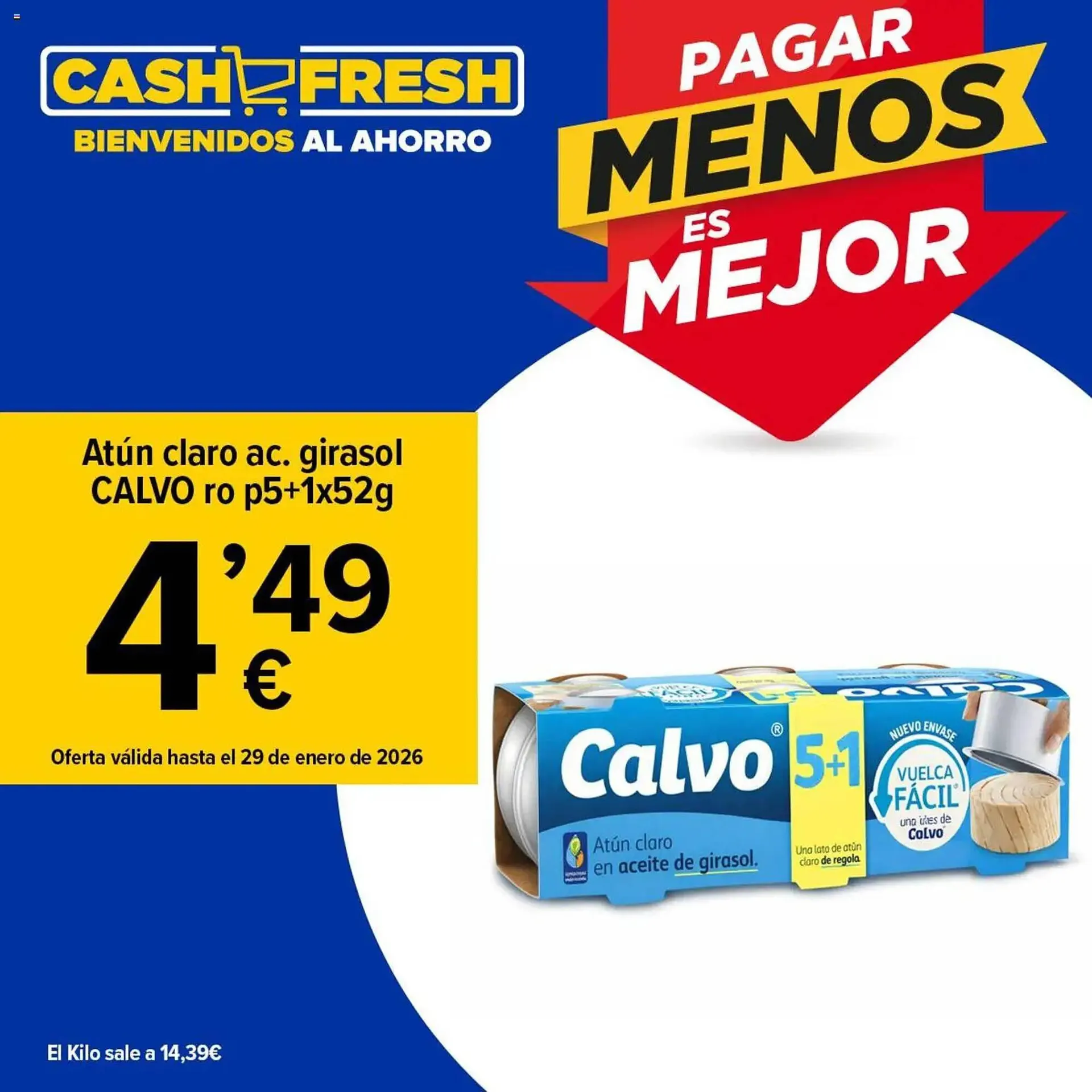 Catálogo de Folleto Cash Fresh 16 de enero al 29 de enero 2026 - Página 1