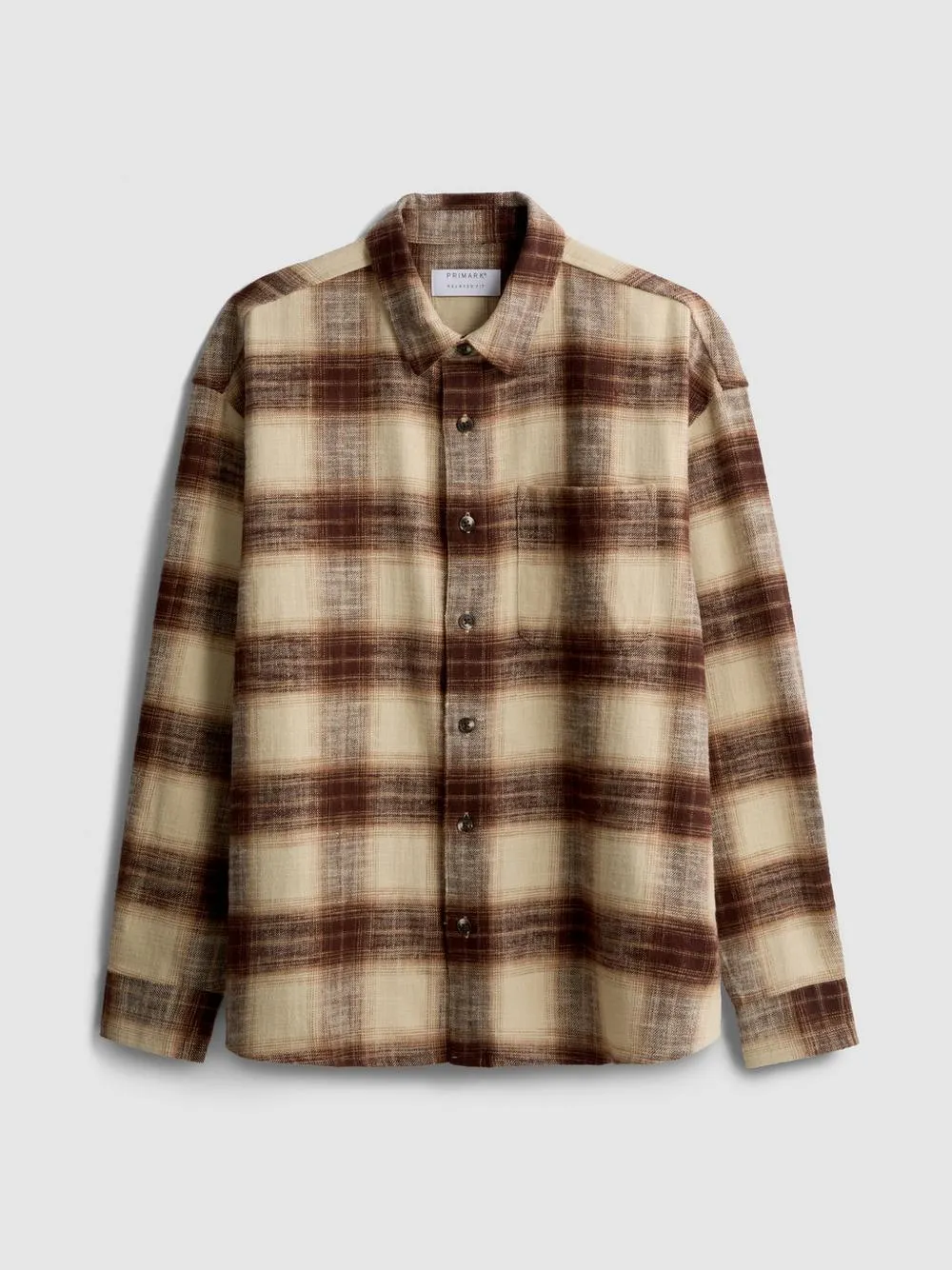 Textured Check Long Sleeved Shirt
