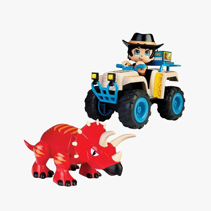 FAMOSA SET ACTION HEROES PINYPON DINO ADVENTURES QUAD