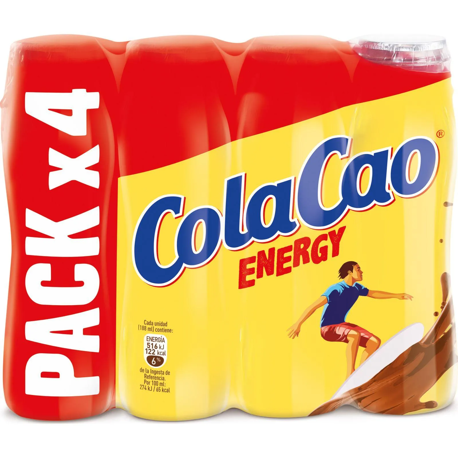 ENERGY BATIDO CHOCOLATE PACK 4X188 ML