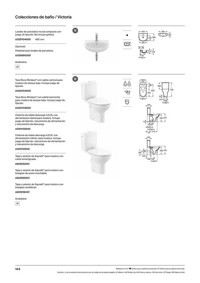 Catálogo de Colecciones de Baño, Muebles y Accesorios 9 de enero al 31 de diciembre 2025 - Página 146