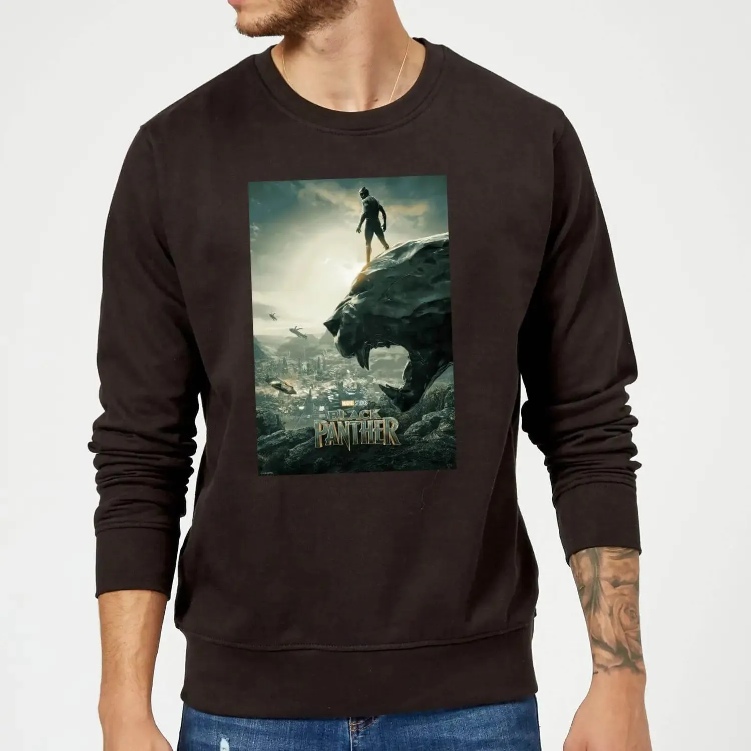 Sudadera Marvel Black Panther "Póster" - Hombre - Negro