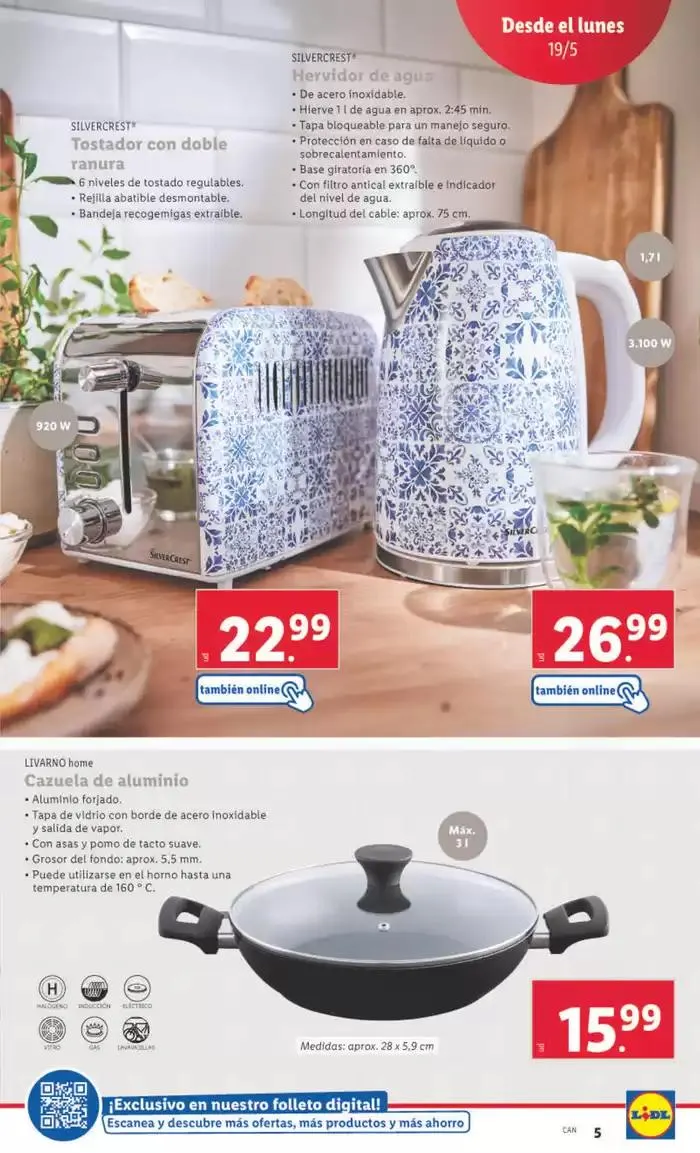 Catálogo de ¡Bazar Lidl! Ofertas válidas del 19/05 al 25/05 19 de mayo al 25 de mayo 2025 - Página 5