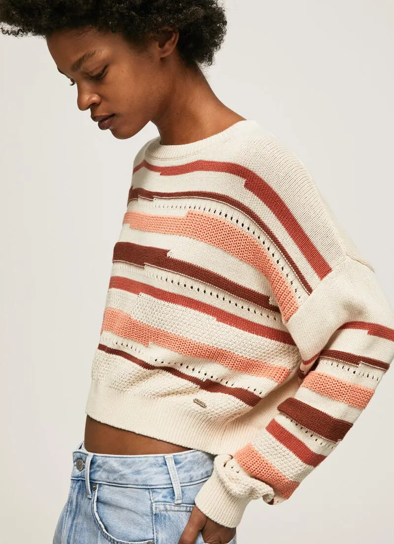 JERSEY ALGODÓN ESTAMPADO RAYAS