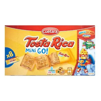 Galletas de desayuno mini go Cuétara Tostarica caja 240 g