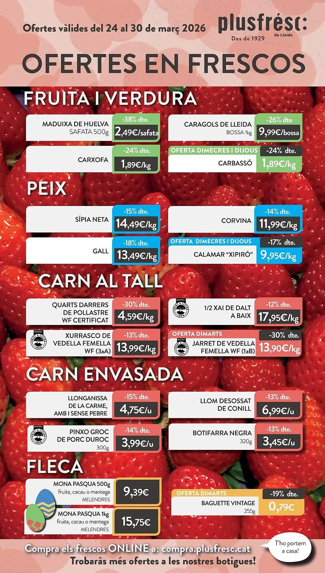 Catálogo de Folleto Plusfresc 24 de marzo al 30 de marzo 2026 - Página 1