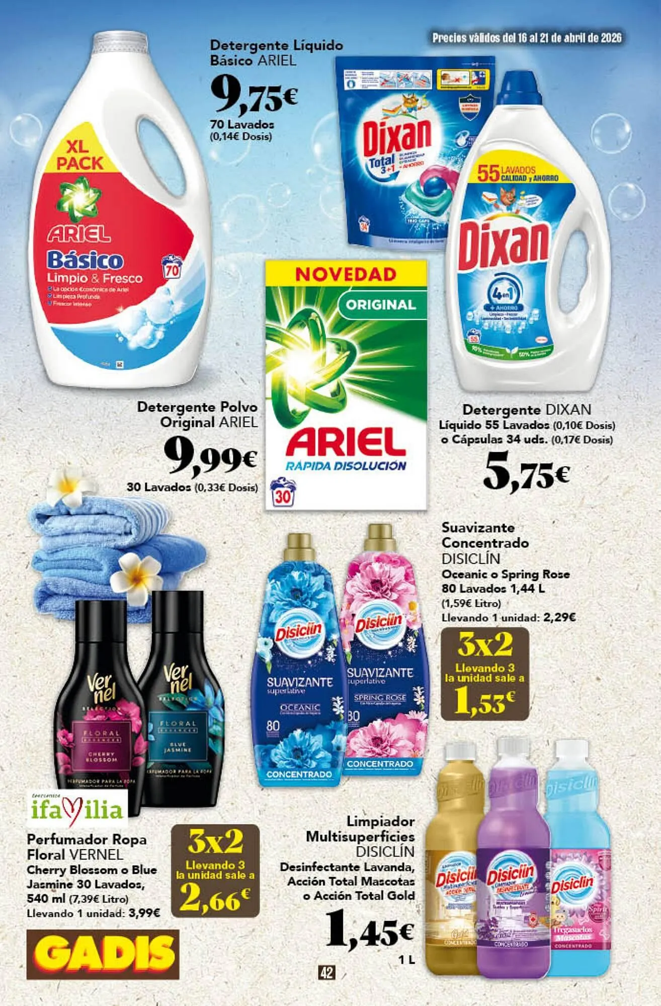 Catálogo de Folleto Gadis 16 de abril al 21 de abril 2026 - Página 42