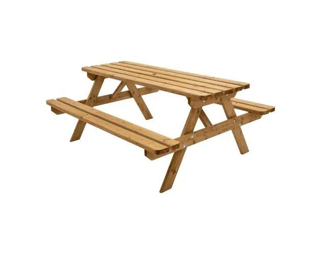 Mesa picnic marron 170x141x71cm Goodhome