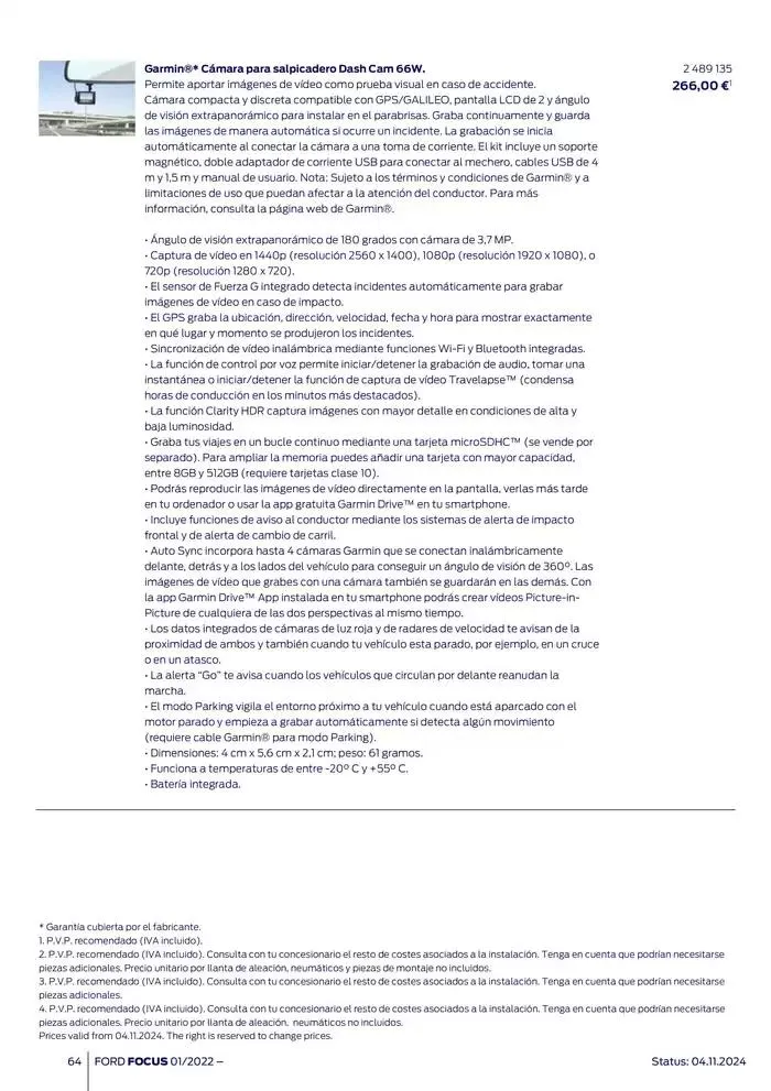 Catálogo de Ford de accesorios Focus 13 de noviembre al 13 de noviembre 2025 - Página 64