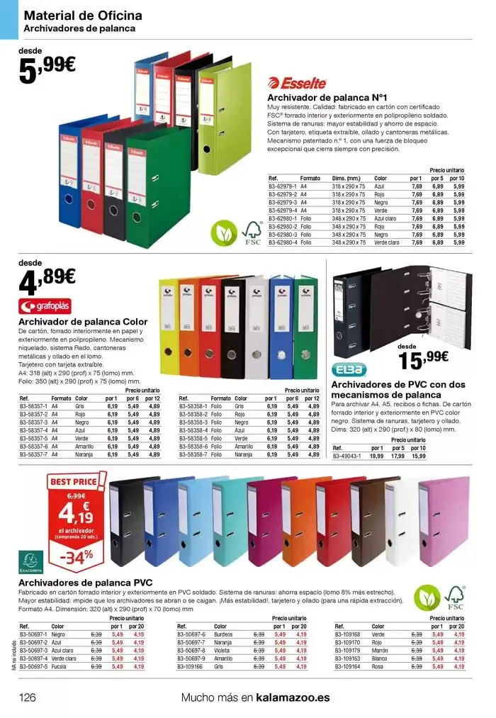 Catálogo de Staples Kalamazoo Catálogo General 9 de enero al 30 de septiembre 2025 - Página 126