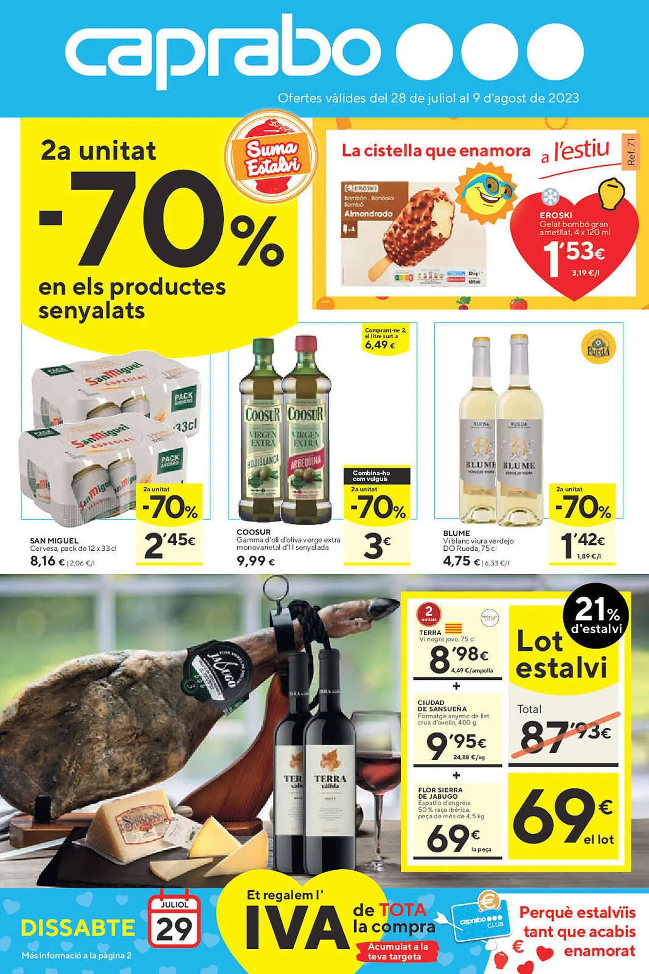 Catálogo de Folleto Caprabo 28 de julio al 9 de agosto 2023 - Página 1
