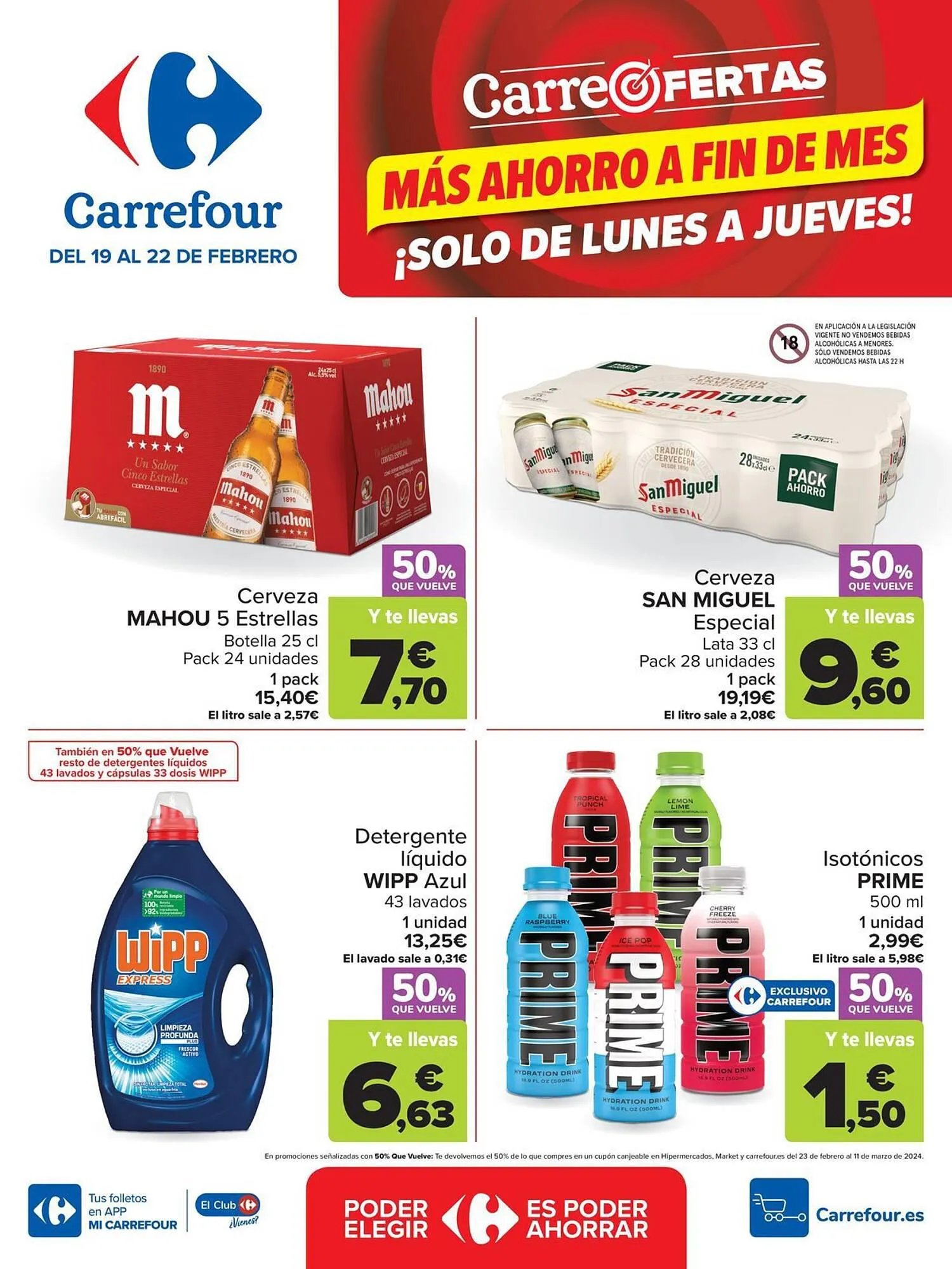 Catálogo de Folleto Carrefour 19 de febrero al 22 de febrero 2024 - Página 1