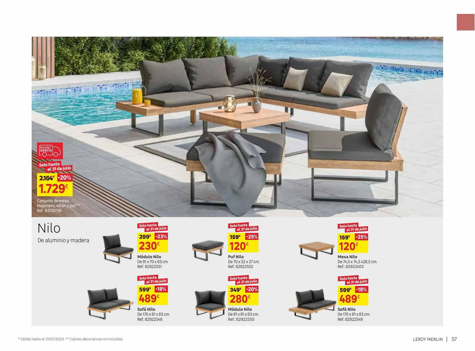 Catálogo de Folleto Leroy Merlin 9 de junio al 31 de julio 2023 - Página 57