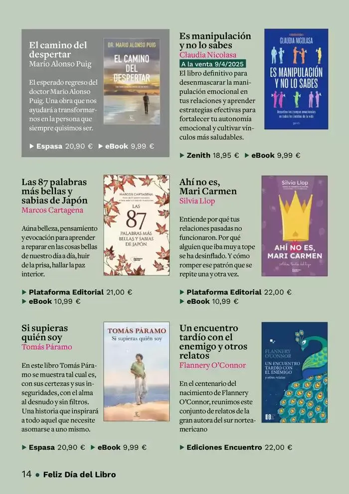 Catálogo de Día del Libro 2025 8 de abril al 22 de abril 2025 - Página 14