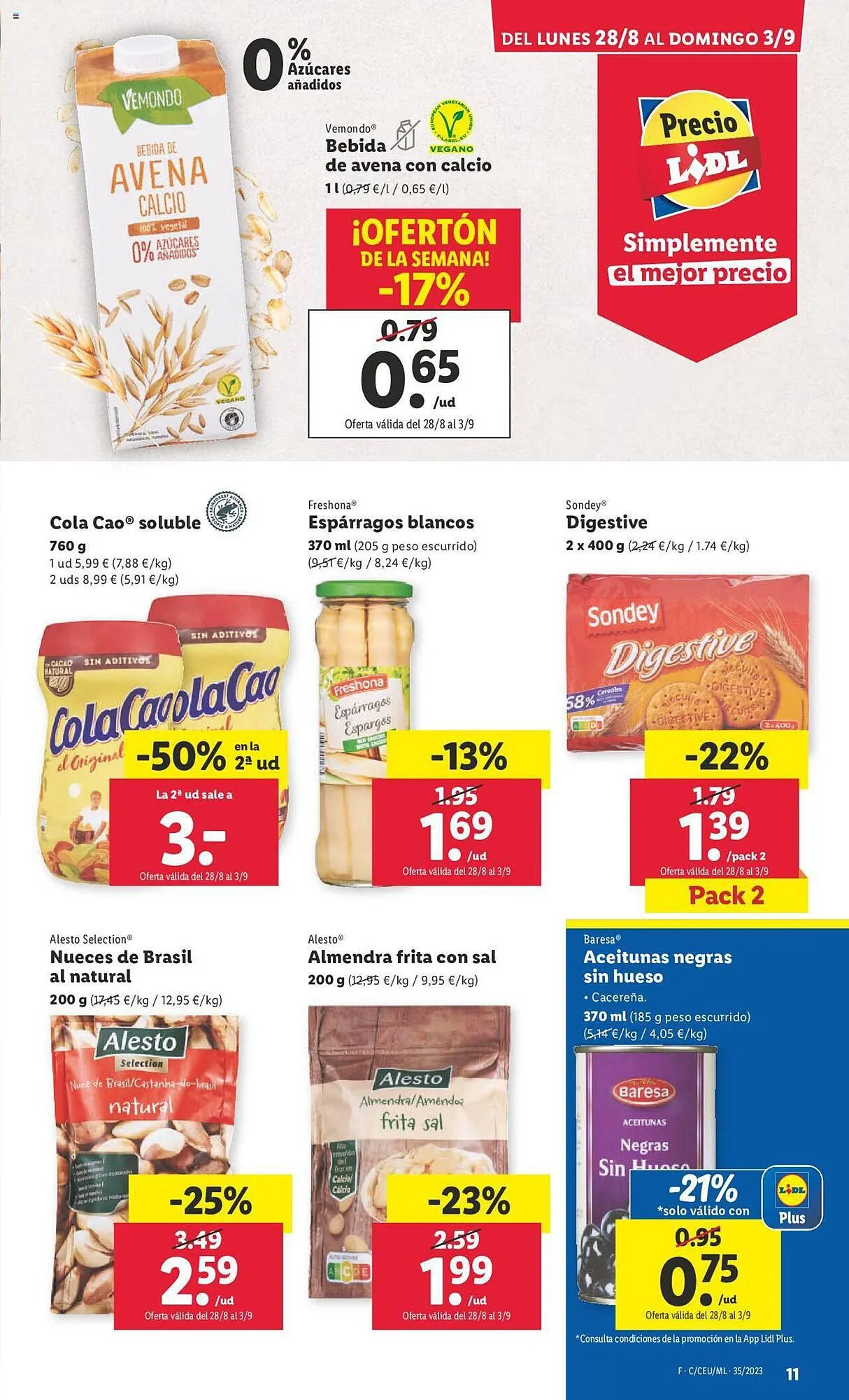 Catálogo de Folleto Lidl 28 de agosto al 3 de septiembre 2023 - Página 11